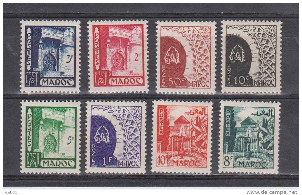 Maroc YT 277/84 * : Jardin , Porte Et Fontaine - Unused Stamps