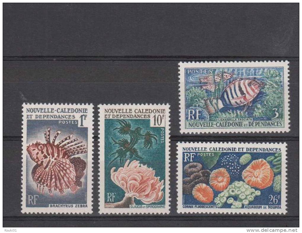 Nouvelle-Calédonie YT 291/4 * : Coraux Et Poissons - Unused Stamps