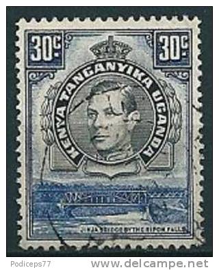 K.U.T.  1938/54  George VI - Pictorial  30 C Blau/schwarz  (Z. 13 1/4 : 13 3/4)  Mi-Nr.62 D  Gestempelt / Used - Kenya, Oeganda & Tanganyika