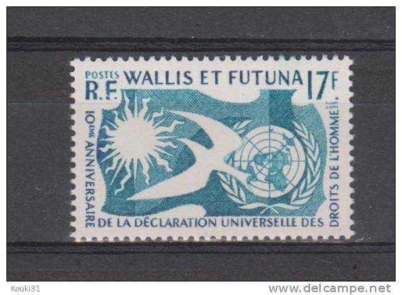 Wallis Et Futuna YT 160 ** : Droits De L'homme - 1958 - Unused Stamps
