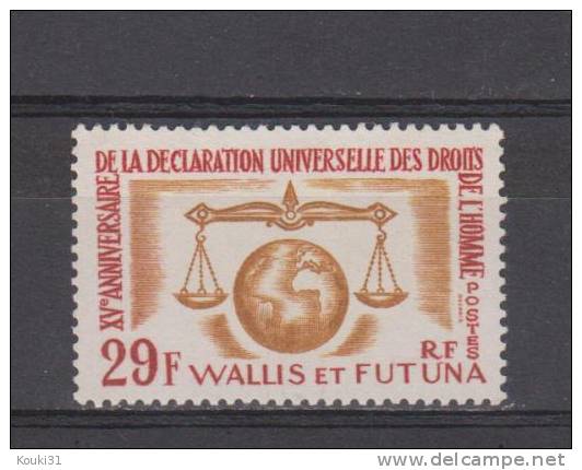 Wallis Et Futuna YT 169 ** : Droits De L'homme - 1963 - Unused Stamps