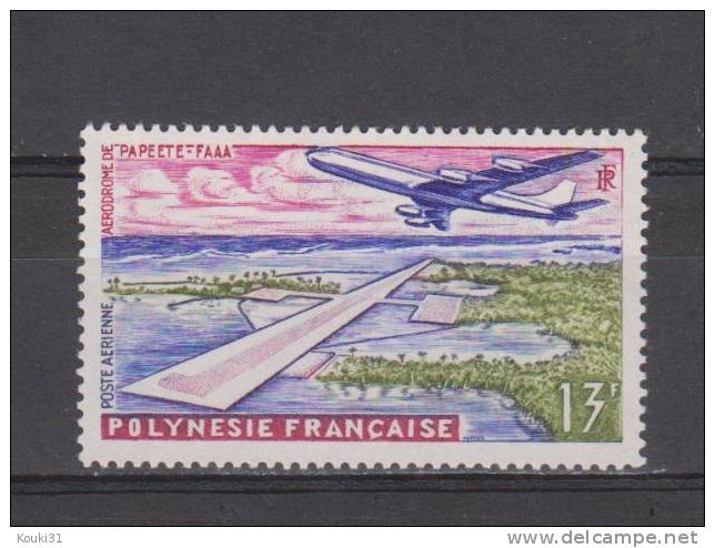 Polynésie YT PA 5 ** : Aéroport De Faaa - 1960 - Unused Stamps