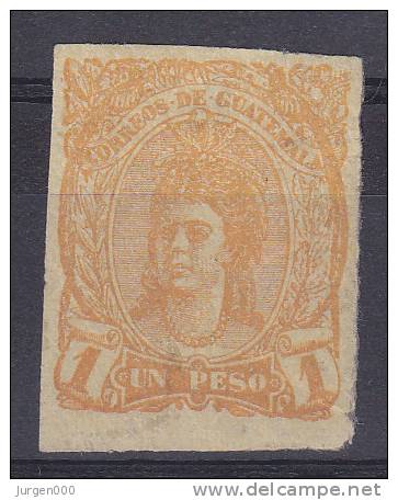 Nr 14, Non Dentelee *, Yvert = ?? € (X09082) - Guatemala