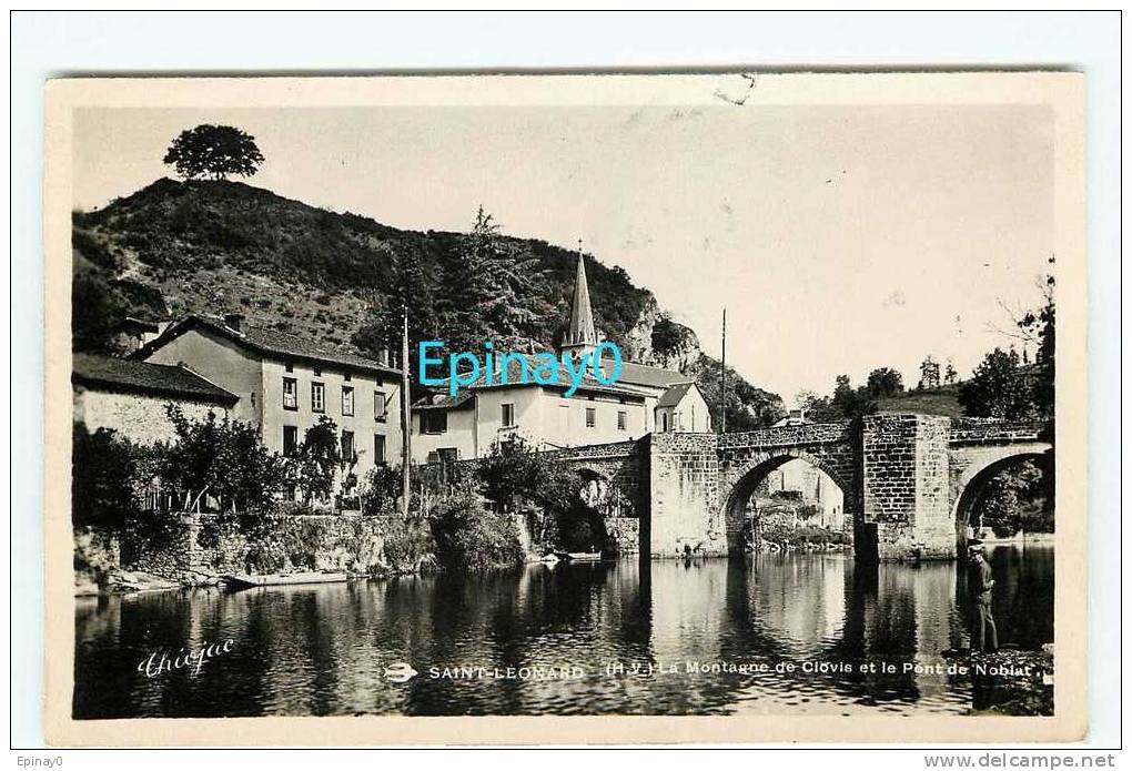 B - 87 - SAINT LEONARD -  Vue Générale Sur Le Village Et Le Pont -  RARE VISUEL De L´éditeur THEOJAC - Saint Leonard De Noblat