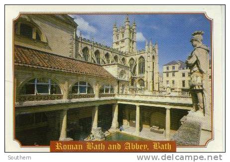 Carte Roman Bath And Abbey Bath - Bath