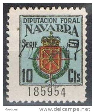 Diputacion Foral NAVARRA  10 Cts, Post Guerra Civil - Verschlussmarken Bürgerkrieg