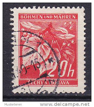 Böhmen & Mähren 1939 Mi. 22    20 H Lindenzweig Mit Lindenfrüchten - Oblitérés