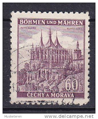 Böhmen & Mähren 1939 Mi. 27    60 H Kuttenberg - Used Stamps
