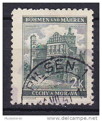 Böhmen & Mähren 1940 Mi. 56     2 K Schloss Pardubitz - Used Stamps