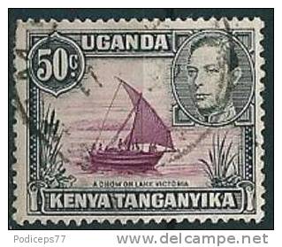 K.U.T.  1938/54  George VI - Pictorial  50 C (Z. 13 : 11 3/4)  Mi-Nr.65 II A  Gestempelt / Used - Kenya, Oeganda & Tanganyika