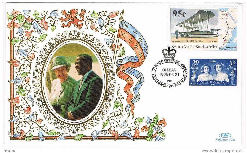 2192. F.D.C. DURBAN (South Africa) 1995. Queen  And Besoek - FDC