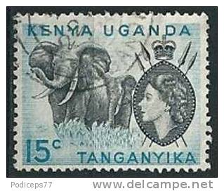 K.U.T.  1954  QE II - Pictorial  15 C (without Dot)  Mi-Nr.94 I  Gestempelt / Used - Kenya, Oeganda & Tanganyika