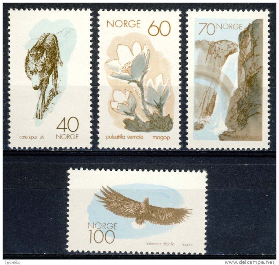 1970 Norway Complete MNH Set Of 4 Stamps " Wildlife " Europa Sympathy Issue - Nuevos