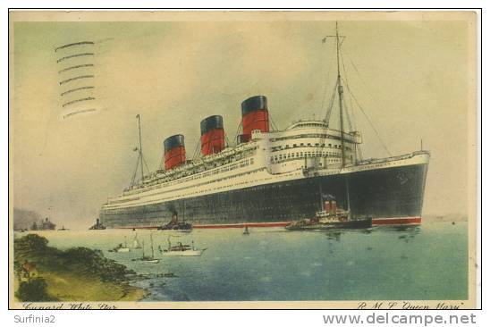 CUNARD WHITE STAR QUEEN MARY 1936 - Other & Unclassified