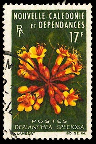 Nouvelle Calédonie-O (Y/T No, 321 - Deplanchea Speciosa) (o) - Used Stamps