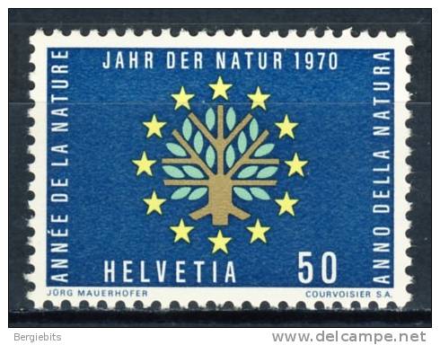 1970 Switzerland   Complete MNH Set Of 1 Stamp " Nature Year " Europa Sympathy Issue - Ungebraucht