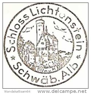 AK 1833 Schloß Lichtenstein 817 M. ü. M.  31. 7. 63 - 19 HONAU (WÜRTT) Am Fuße Des Lichtenstein Nach 225 Husum Mit 1 X - Reutlingen