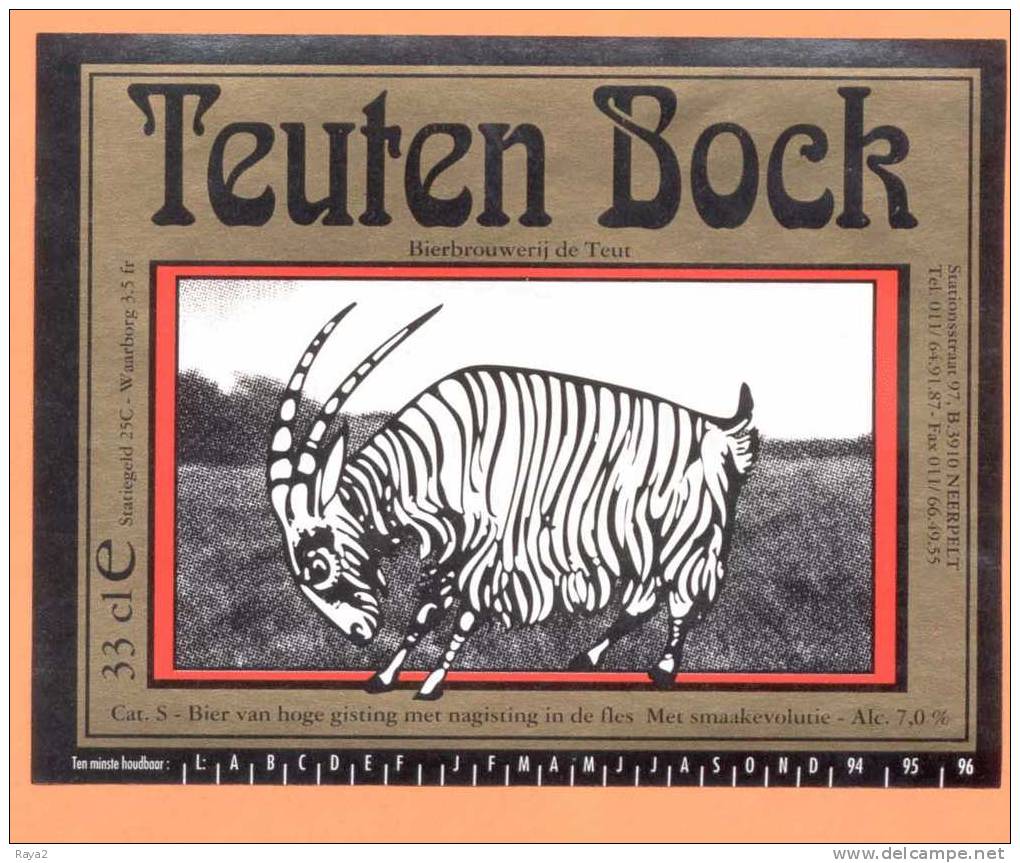 ET 8070 Teuten Bock 33cl Br De Teut Neerpelt - Bier