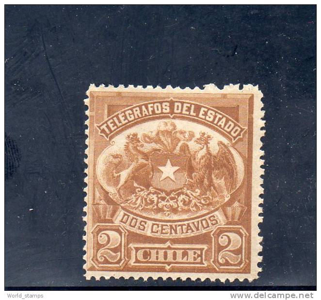 CHILE  1883 NUEVO ** TELEGRAFOS - Chili