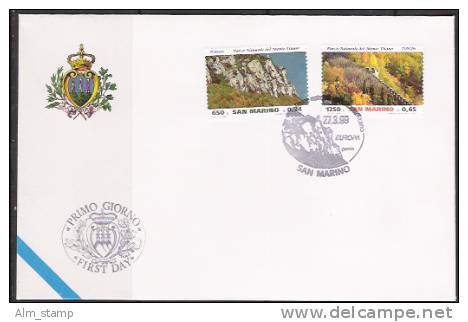 1999 San Marino  Mi. 1832-3  FDC Europa - 1999