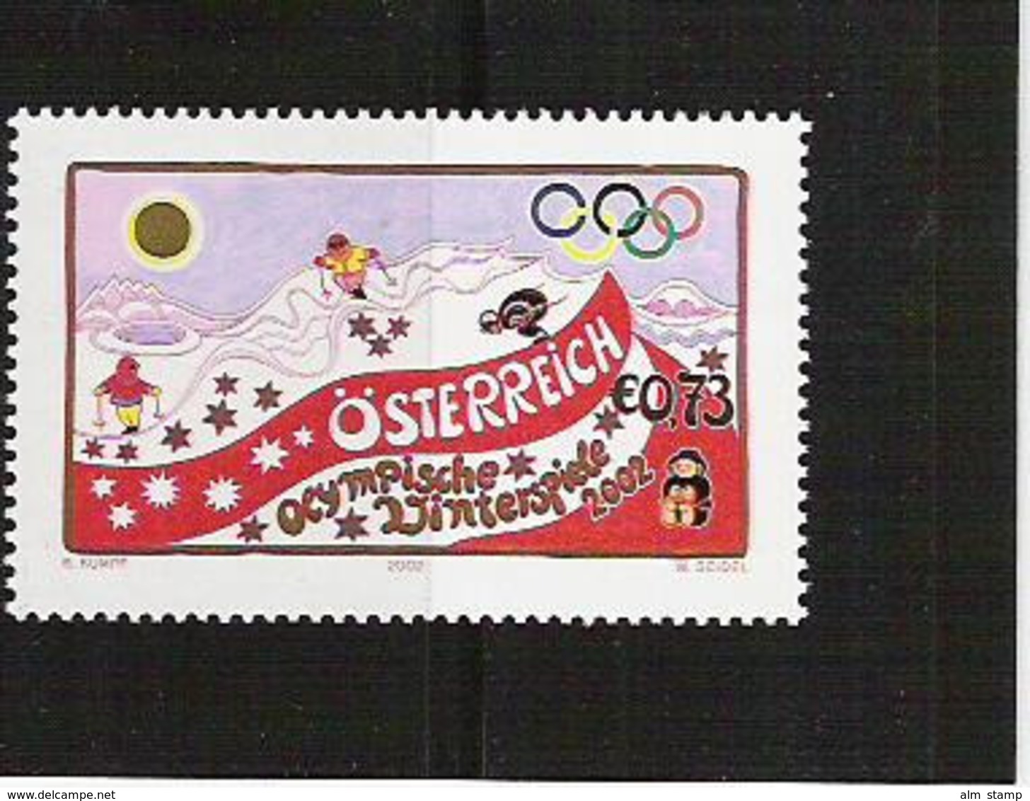 2002 Austria Österreich Mi. 2369 **MNH Olympische Winterspiele, Salt Lake City. - Neufs