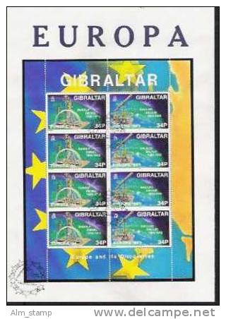 1994  Gibraltar Sheet     Mi. 683-6  FDC  Europa - 1994