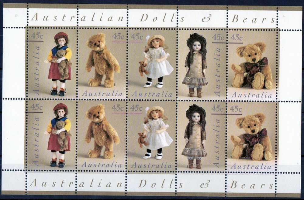 Australia 1997 Dolls & Bears Miniature Sheet MNH - Ungebraucht