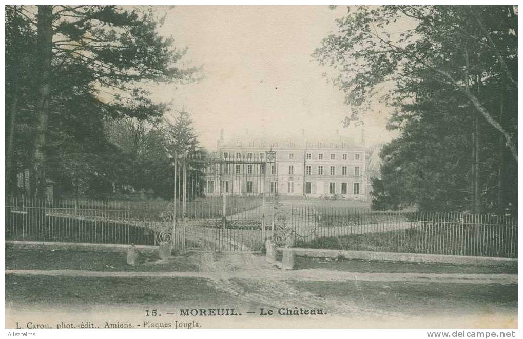 CPA 80 : MOREUIL   Le   Chateau    A   VOIR !!! - Moreuil