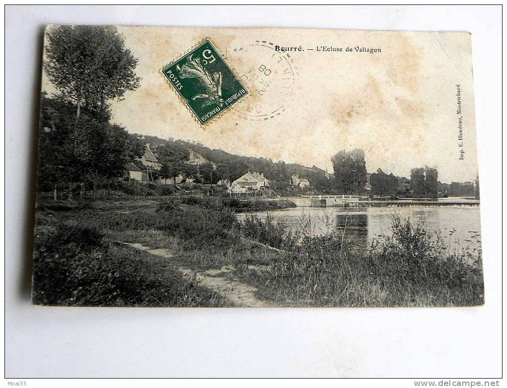 Carte Postale Ancienne : BOURRE : L'Ecluse De VALLAGON - Autres & Non Classés