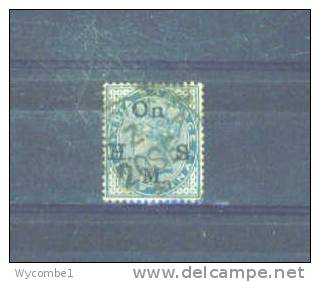 INDIA - 1883  Queen Victoria Opt. On H M S  1/2a  FU - Dienstzegels