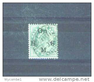 INDIA - 1902  Edward VII Opt. On H M S  1/2a  FU - Timbres De Service