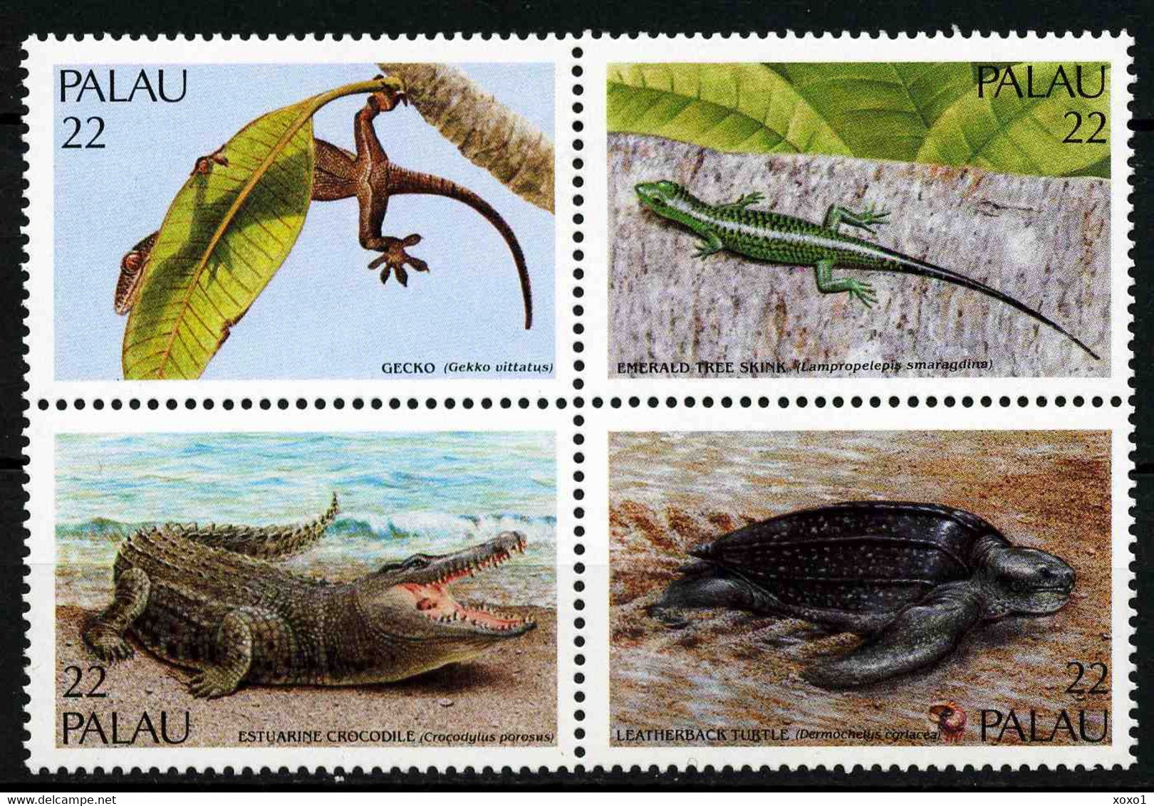 Palau 1986 MiNr. 159 - 162  Palau-Inseln Reptiles Turtles 4v MNH** 3,80 € - Tortues