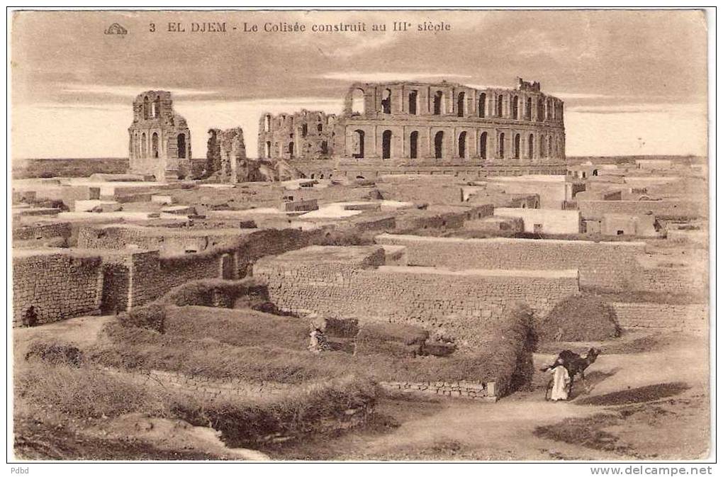 TUNISIE . EL DJEM . 2 Cartes . - Tunisie