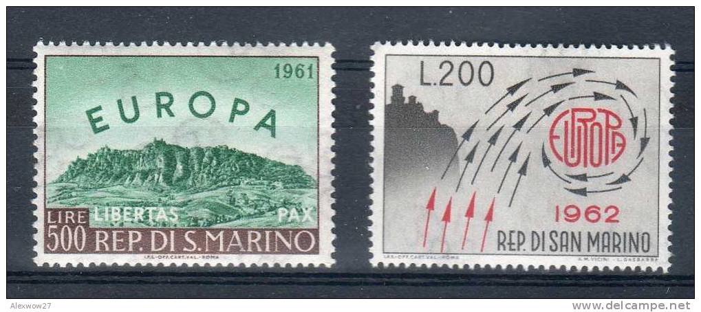 SAN MARINO 1961-1962 " EUROPA" MNH** - Nuovi