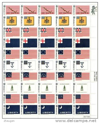 U.S. 1968 MICHEL NO: 951-960 SHEET   MNH - Hojas Completas