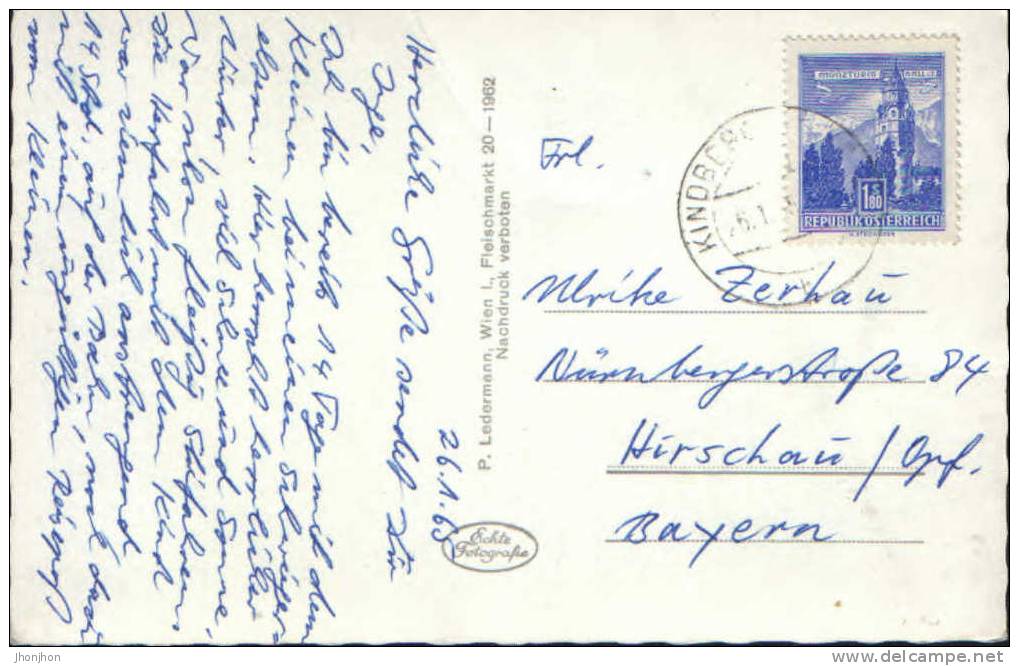 Osterreich-Postcard 1965- Kindberg- Summer  - 2/scans - Kindberg