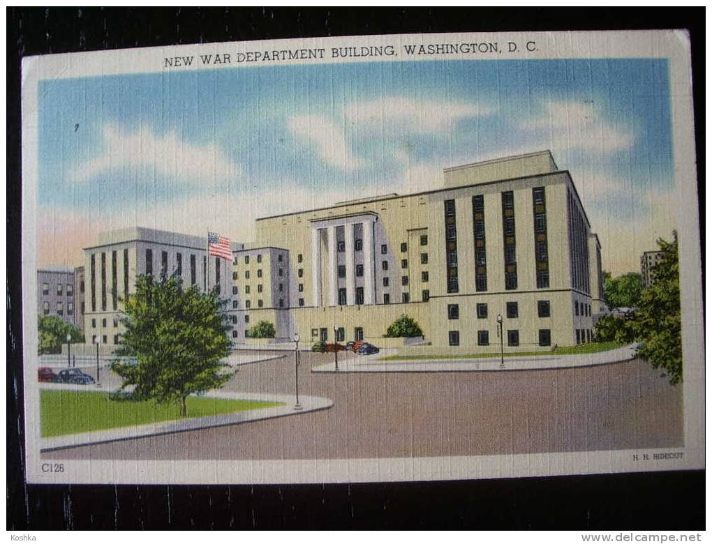 WASHINGTON D.C. - New War Department Building - 1942 - Capsco - Lot 2.3 - Washington DC