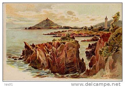 Illustrateurs - RF1217 - Lessieux - Dép 83 - Agay - La Corniche De L´Esterel - Pointe De La Baumette - état - Lessieux