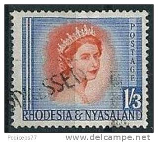 Rhodesien & Nyassaland  1954  QE II  1´3 Sh  Mi-Nr.11  Gestempelt / Used - Rhodesia & Nyasaland (1954-1963)