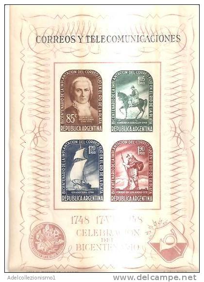 48270)foglietto Spagna Serie Correos Y Telecomunicaciones Con 4 Valori - Nuovi - Bf7 - Hojas Conmemorativas