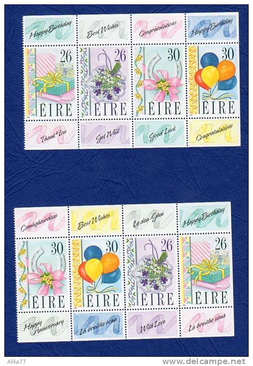 IRLANDE      Neuf **     Y. Et T.  N° 711 à 714 ( X2 Blocs Différents )     Cote: 24,00 Euros - Unused Stamps