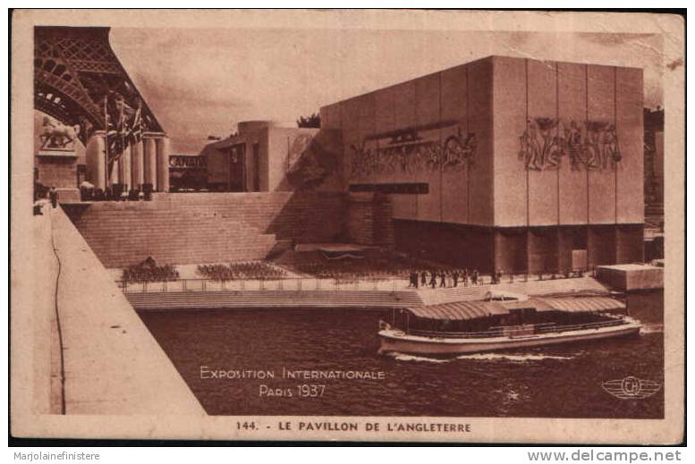 Dép. 75 - PARIS - Exposition Internationale 1937 - Le Pavillon De L´Angleterre. N°144 - Exhibitions