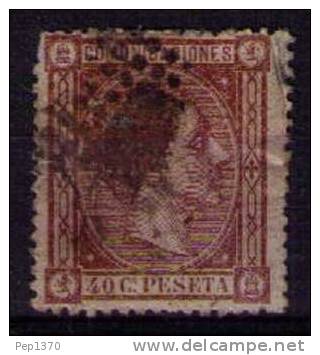 ESPAÑA 1875 - ALFONSO XII - USADO - EDIFIL Nº 167 - Used Stamps