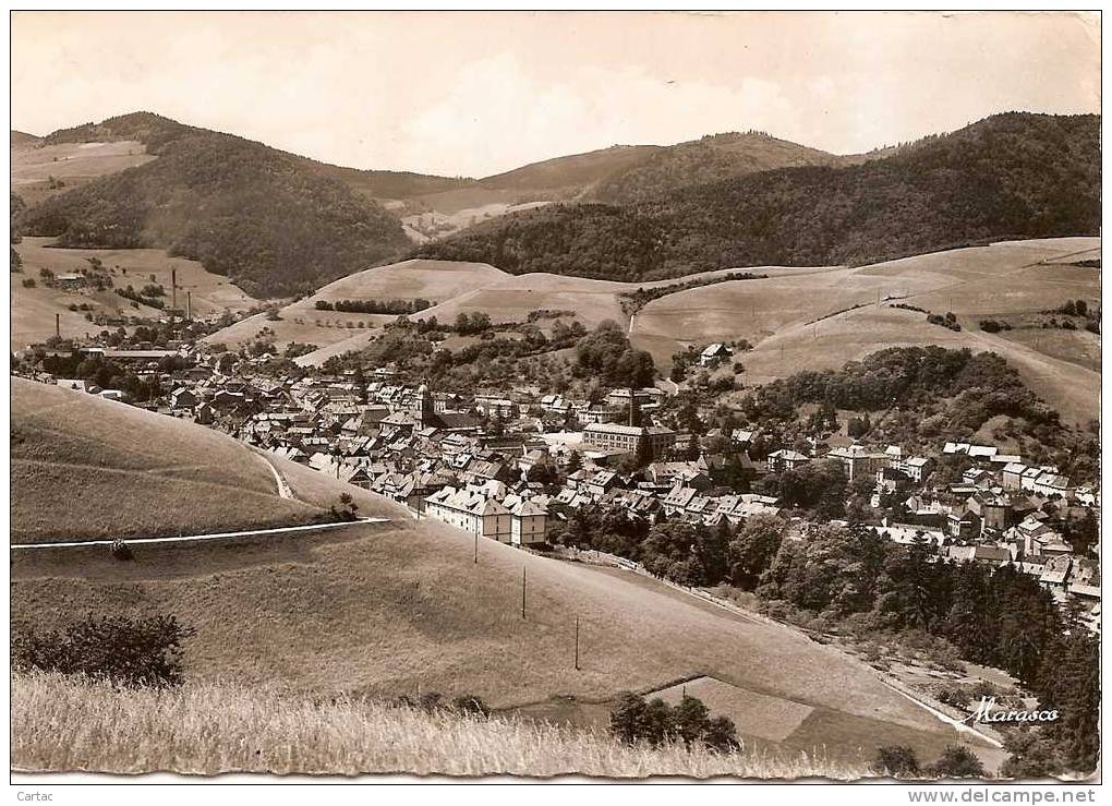 D68 - STE MARIE AUX MINES - VUE GENERALE - En L´état Bords Abîmés Voir Scan - Sainte-Marie-aux-Mines