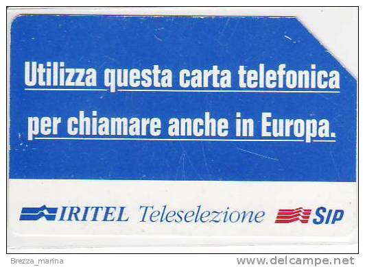 ITALIA SIP -  Iritel - Teleselezione - C&C 2322 - Golden 280 - Pubbliche Figurate Ordinarie