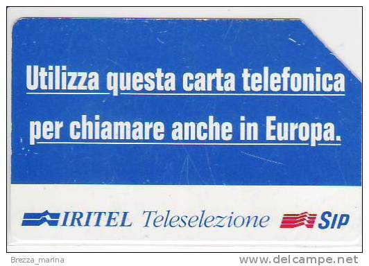 ITALIA SIP -  Iritel - Teleselezione - C&C 2321 - Golden 279 - Openbaar Getekend