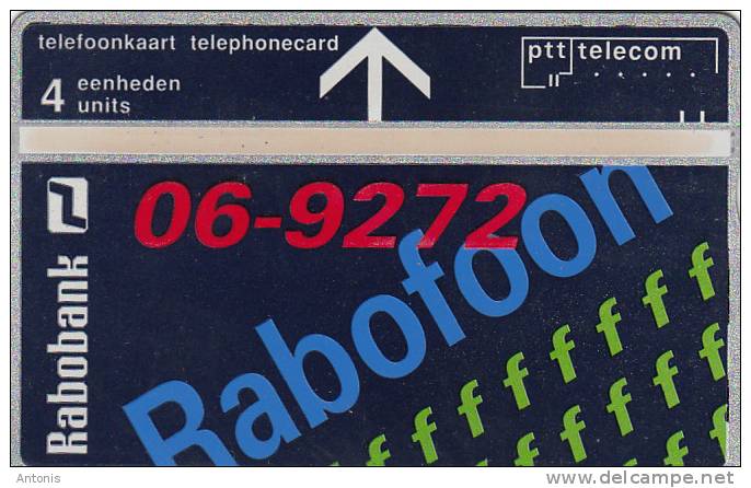 NETHERLANDS - Rabobank, CN : 268B, Mint - Openbaar