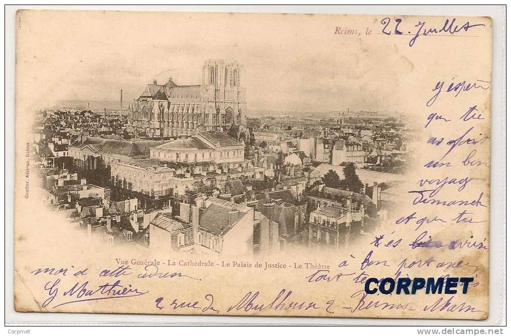 FRANCE - Type Mouchon - Yvert # 112 Sur Lettre  - 1902 REIMS CPA To PARIS - 1900-02 Mouchon