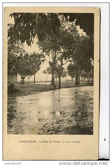 CPA CONGO- BRAZZAVILLE.-La Place De Brazza, Un Jour De Pluie.--Fevr 2011 209 - Brazzaville