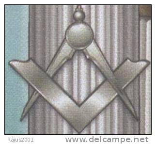 Pillars Of Wisdom, Strength, Beauty, Freemasonry, Masonic Lodge, MNH 2004 Brazil - Franc-Maçonnerie
